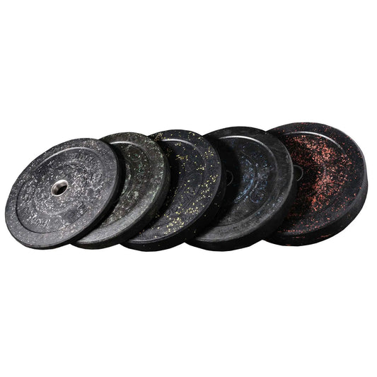 Gym Gear 300kg Hi-temp Bumper Plate Set with durable high-temp weight plates for strength training and weightlifting.