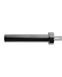 6ft Olympic aluminium technique barbell with knurled grips and weight markings for weightlifting and strength training.