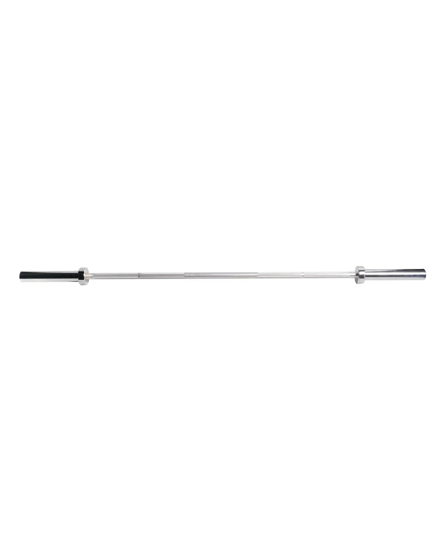 6-foot Olympic aluminium technique barbell from Gym Gear with textured grip for weightlifting and strength training exercises.