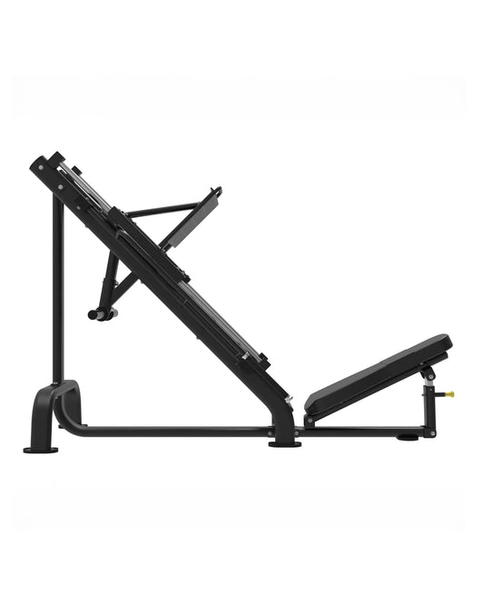 Gym Gear Elite Series 45 Degree Leg Press machine from a multi gym, showing the padded seat and angled weight platform.