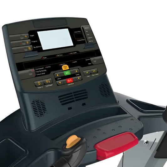 Impulse Health Tech Encore Treadmill with digital display and running belt for cardio workouts.