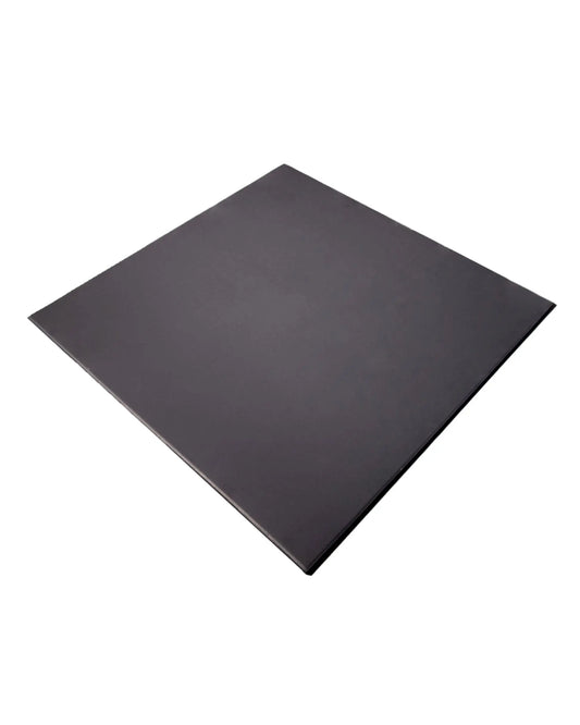 Black 15mm Gym Gear EPDM rubber flooring tile, 1x1 meter size, durable gym flooring for workout spaces.