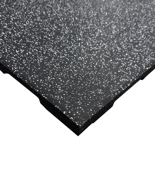 Gym Gear Black Rubber Tile Grey Fleck | UK Delivery