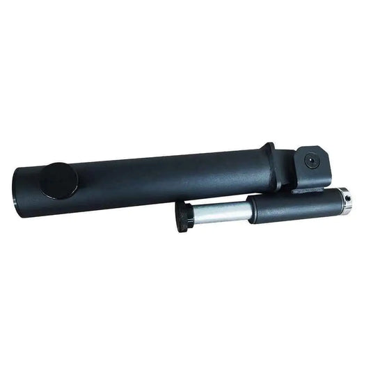 Gym Gear Elite Series angled barbell attachment for multi-gym workouts, shown attached to a fitness machine.