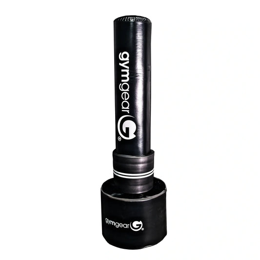 Free-standing punch bag by Gym Gear for boxing training and fitness, with a sturdy base and durable punching surface.