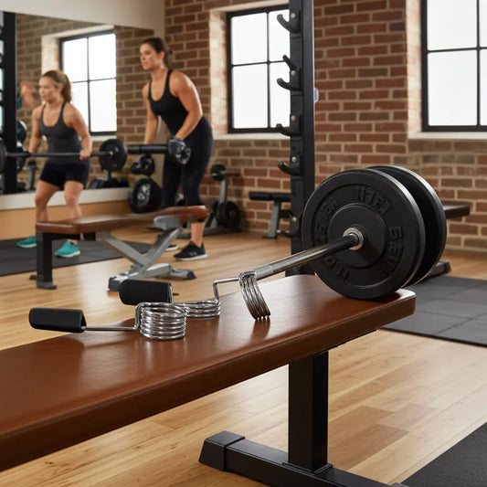 Gym Gear Olympic Bar Spring Collars (Pair) | UK Delivery