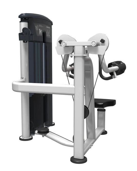 Gym Gear Perform Series lateral raise machine, pin-loaded gym equipment for shoulder workouts, visible in the image.