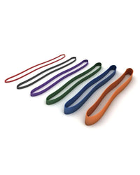 Gym Gear Powerbands in assorted colors, studio fitness accessories for resistance training and strength workouts.