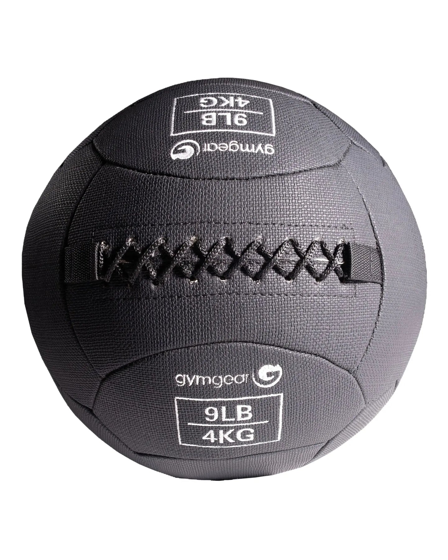 Gym Gear wall balls in 4kg, textured surface for fitness workouts, suitable for strength training and functional exercise.