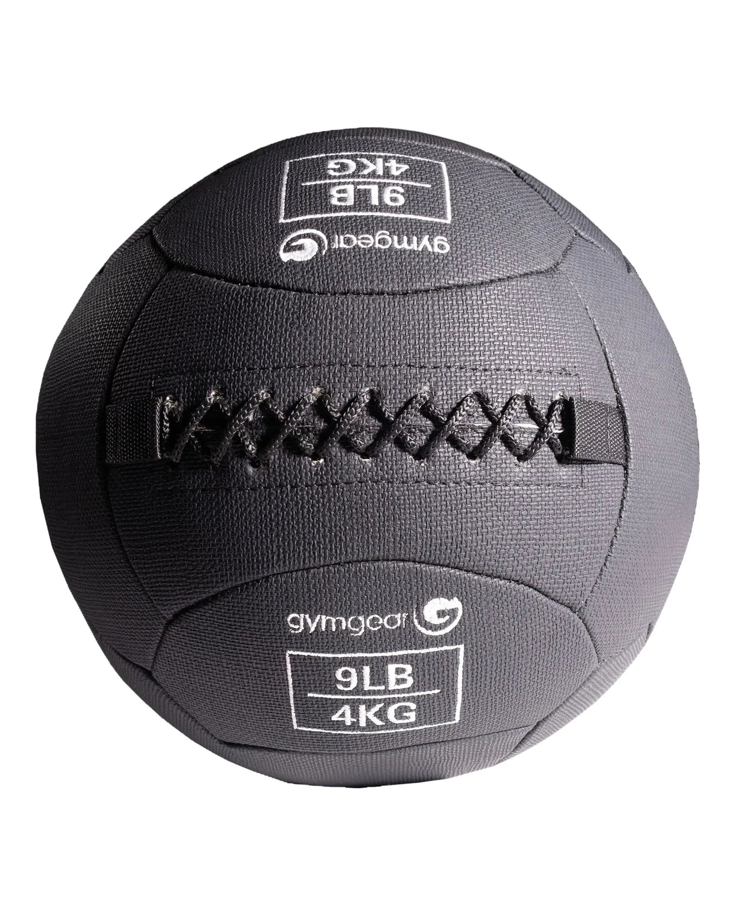 Gym Gear wall balls in 4kg, textured surface for fitness workouts, suitable for strength training and functional exercise.