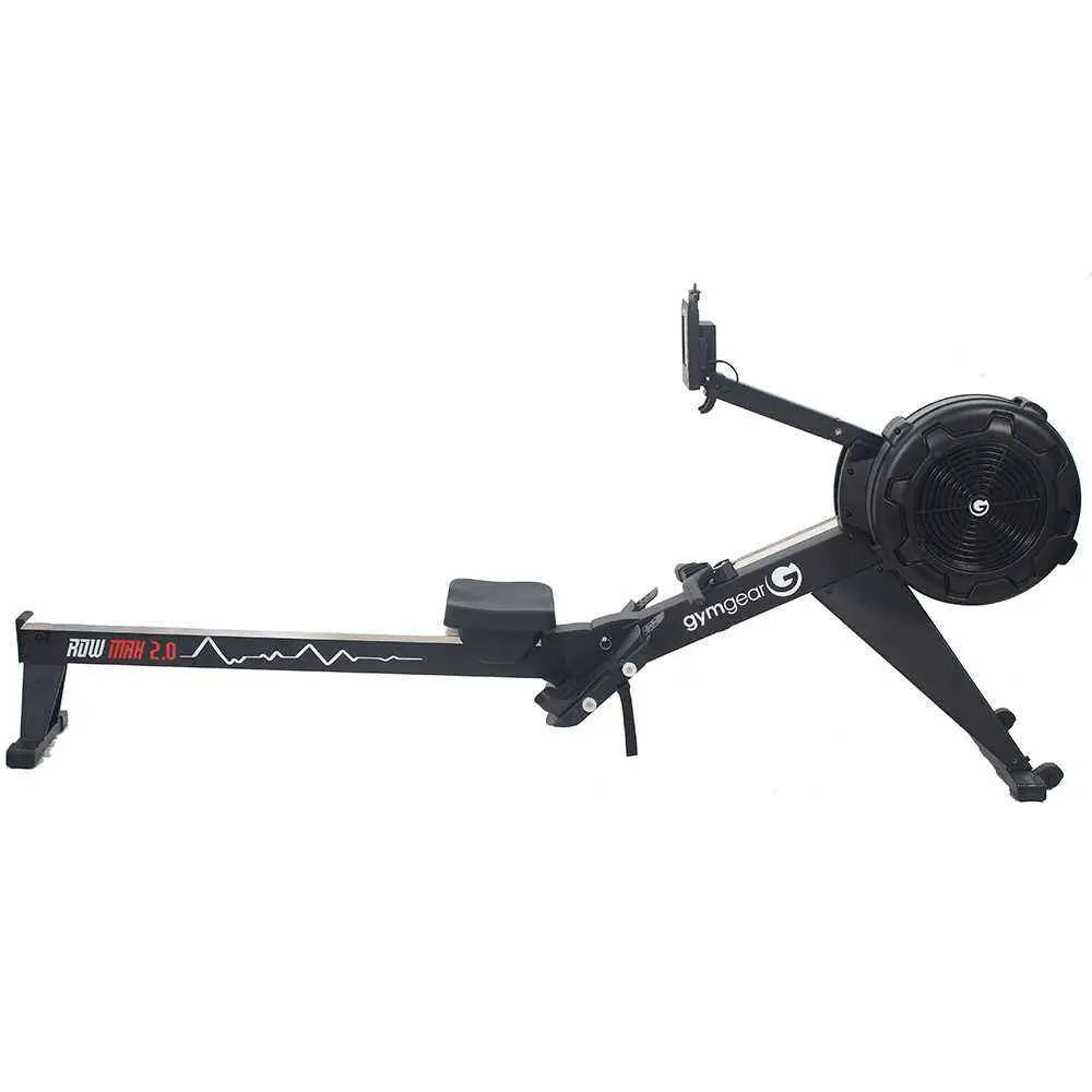 Gym Gear Row Max 2.0 cardio machine for rowing, part of the Ski, Row, Bike Max 2.0 package deal, showcasing a sleek, modern design.