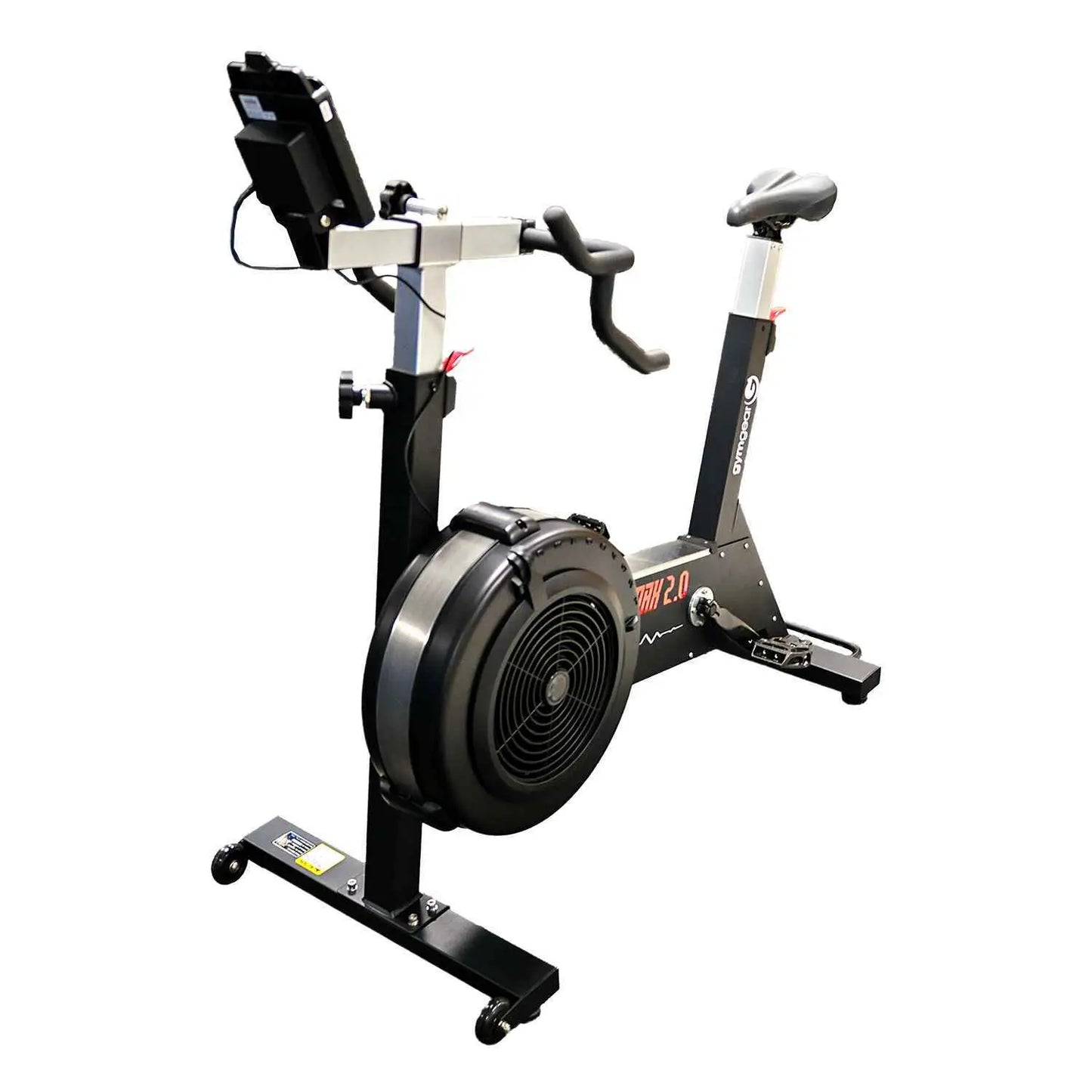 Gym Gear Max 2.0 exercise bike from the Ski, Row, Bike Max 2.0 package deal, showing the cardio machine with adjustable seat and display.