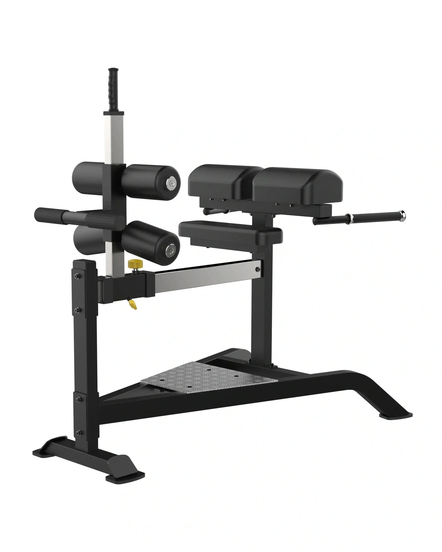Sterling Series Glute Ham Bench by Gym Gear, a plate-loaded workout bench for glute and hamstring exercises.