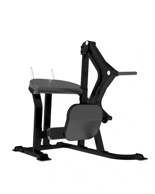 Sterling Series rear kick glute machine by Gym Gear, plate-loaded bench for glute and hip exercises.