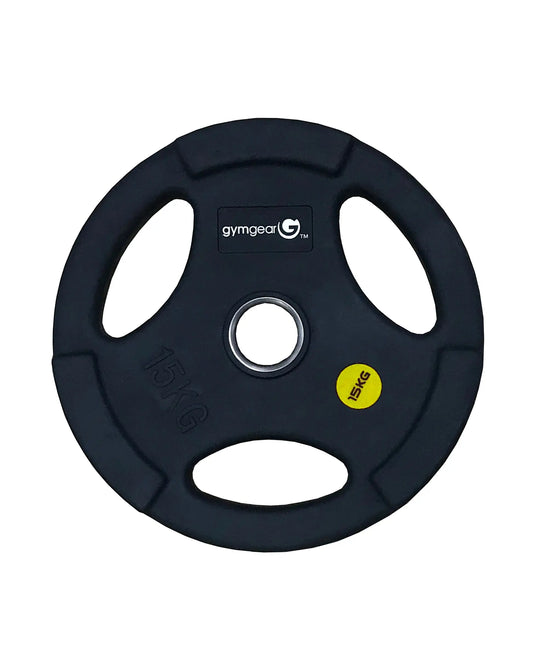 Urethane Olympic Weight Plates (Tri-Grip) - 100kg Set | Built for Home