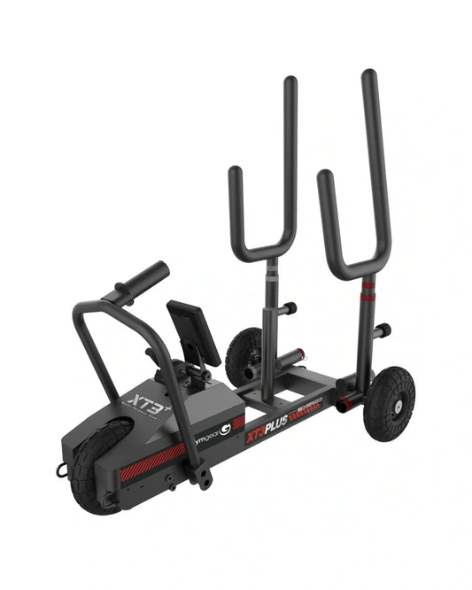 Gym Gear XT3 Plus Sled V2 with sturdy frame and handles, designed for versatile strength training and resistance workouts.